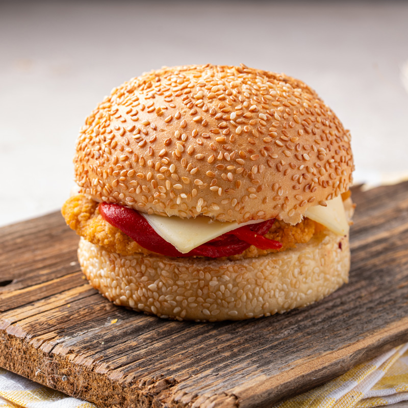Çıtır Kaplamalı Tavuk Burger