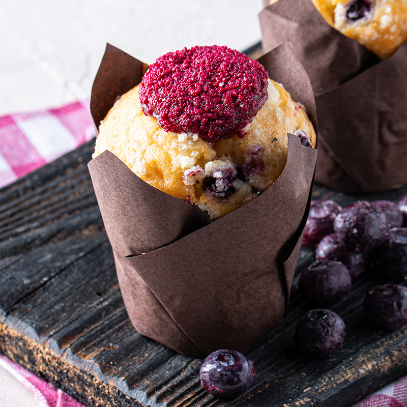 Muffin Dolgulu Yaban Mersinli