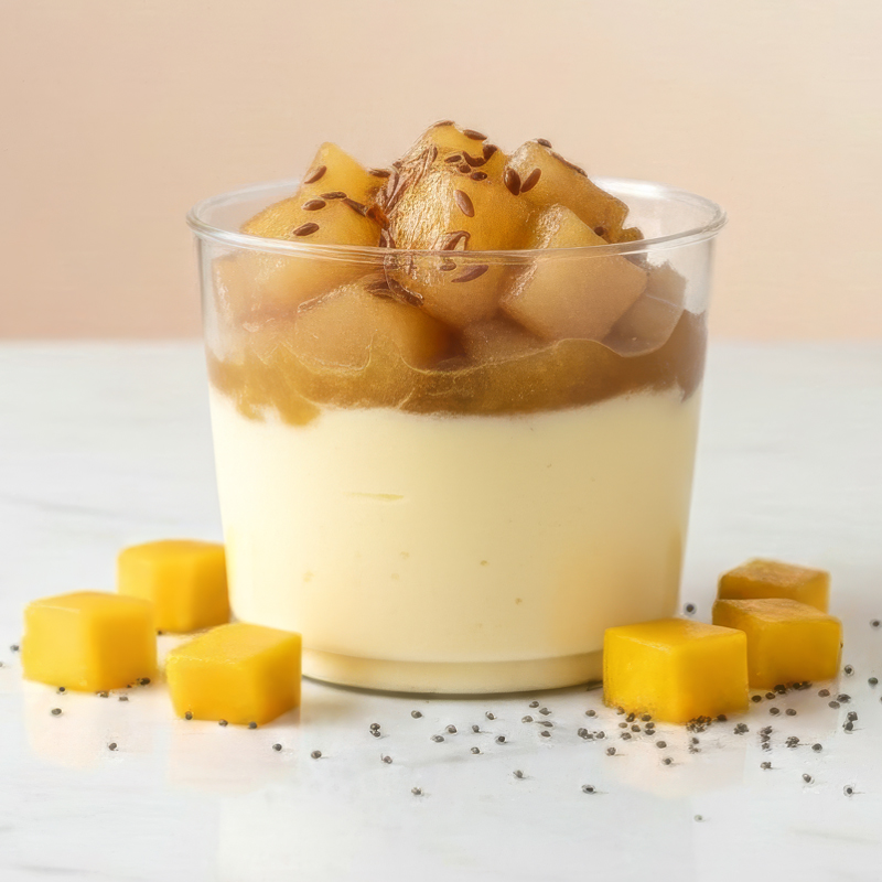 Armutlu Keten Tohumu Pannacotta