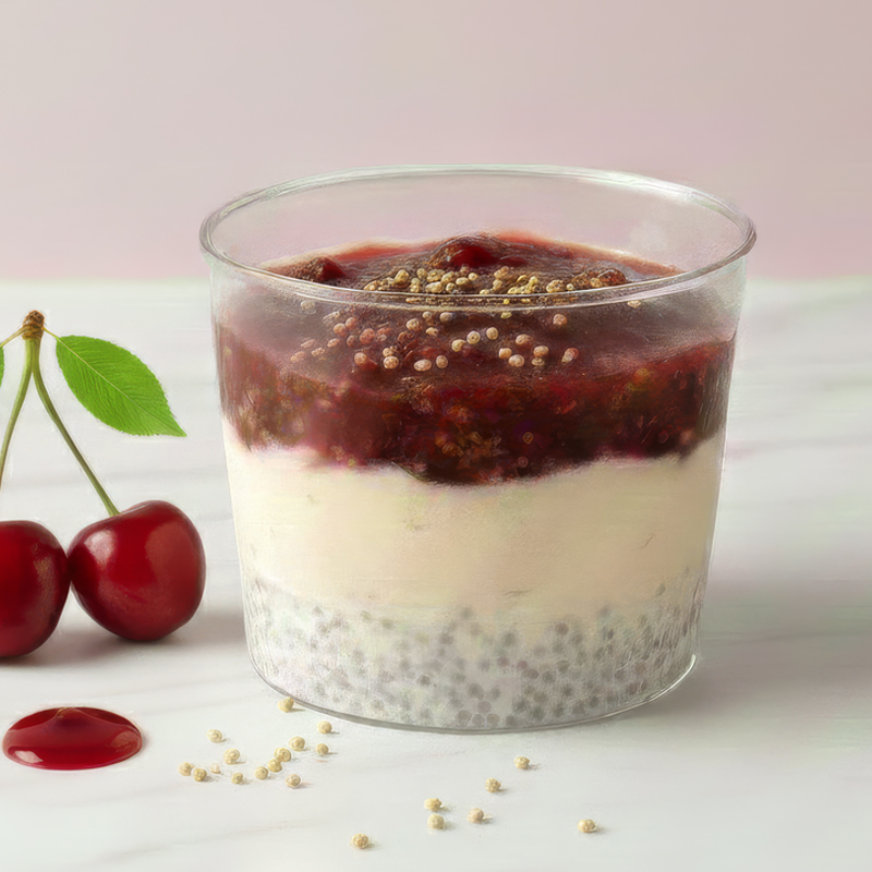 Vişneli Kinoa Pannacotta Cup